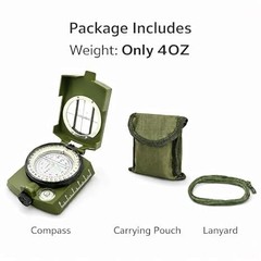 Durable Water-Resistant Hiking Compass ? Ideal for Camping & Outdoor Adventures