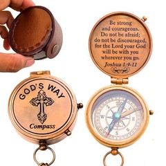 God’s Way Compass – Baptism Gifts for Boys Christian Gifts for Men Catholic G…