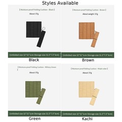 Foldable Seat Pad Portable Sitting Mat 210D Oxford Fabric PE Waterproof Coating