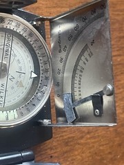 ORIGINAL STEIGUNG WILKIE PRISMATIC SIGHTING COMPASS BOX W/ CASE Non Working