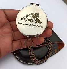 For Your Adventures… Pocket Compass Gifts for Adults & Kids, Engraved Compass