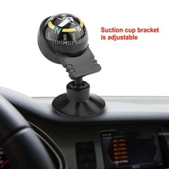 Car Compass Automotive Compass Ball Adjustable Dashboard Mounted for Hiking