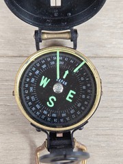 Engineers Lensatic Compass WFS Model 110 Hiking-Camping-Fishing (Japan)