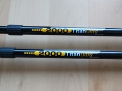 Leki Sport Titanium Ultra 100-145cm Hiking Poles Nordic Walking Titanium