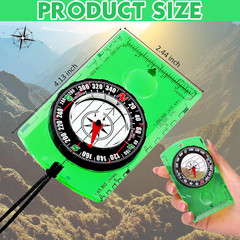 Acrylic Orienteering Hiking Compass Navigation Backpacking Professional Compass