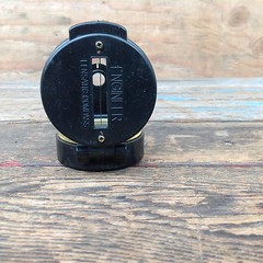 Vintage Precise Pathfinder Engineer Lensatic Compass Taiwan