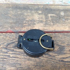 Vintage Precise Pathfinder Engineer Lensatic Compass Taiwan