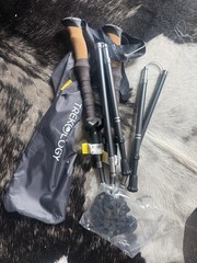 Trekology TREK-Z Trekking Poles Hiking Cork Grip Foldable 2-Pack – OPEN BOX
