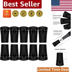 Replacement Rubber Tips for Walking Sticks and Ski Poles – 10-Pack Protectors