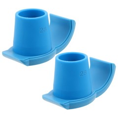 2Pcs Walker Ski Glides Blue Durable Nylon Nonstick Replacement Walker Pads