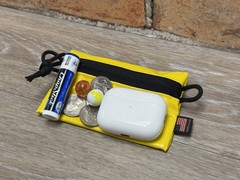 Yellow Mini EDC Pouch USA Made – Trail Wallet Vinyl Zipper Case Stocking Gift