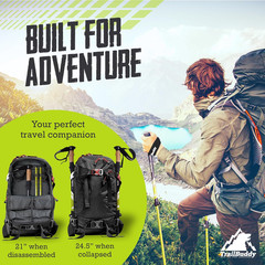Trekking Poles – Lightweight 7075 Aluminum Hiking Poles for Women, Men & Seniors