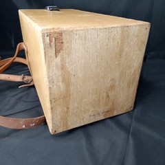 Vintage 1950s Weems & Plath Hand Bearing Compass With Wood Case And Strap
