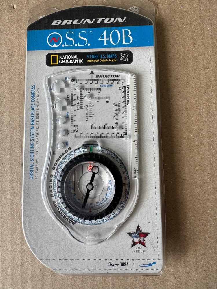 Brunton O.S.S. 40B Adventure Racing Compass 8096