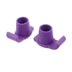 2Pcs Durable Walker Ski Glides for Seniors Purple Nonstick Anti Skid Pads
