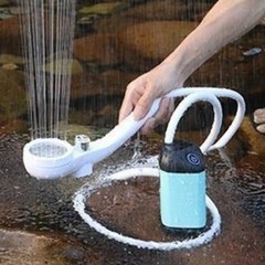 9000mAh Camping Shower with Quiet Operation and LED Display for Outdoor Use
