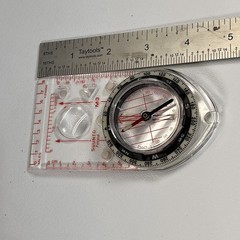 Suunto Finland M-3 Field Compass Clear Plastic Baseplate Hiking Orienteering