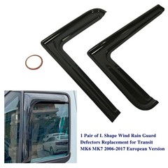 1 Pair Of L Shape Wind Rain Guard Defectors Replacement For MK DSGL