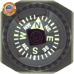 Slip-On Wrist Compass – Easy-To-Read Compass for Watch Band or Paracord Survival