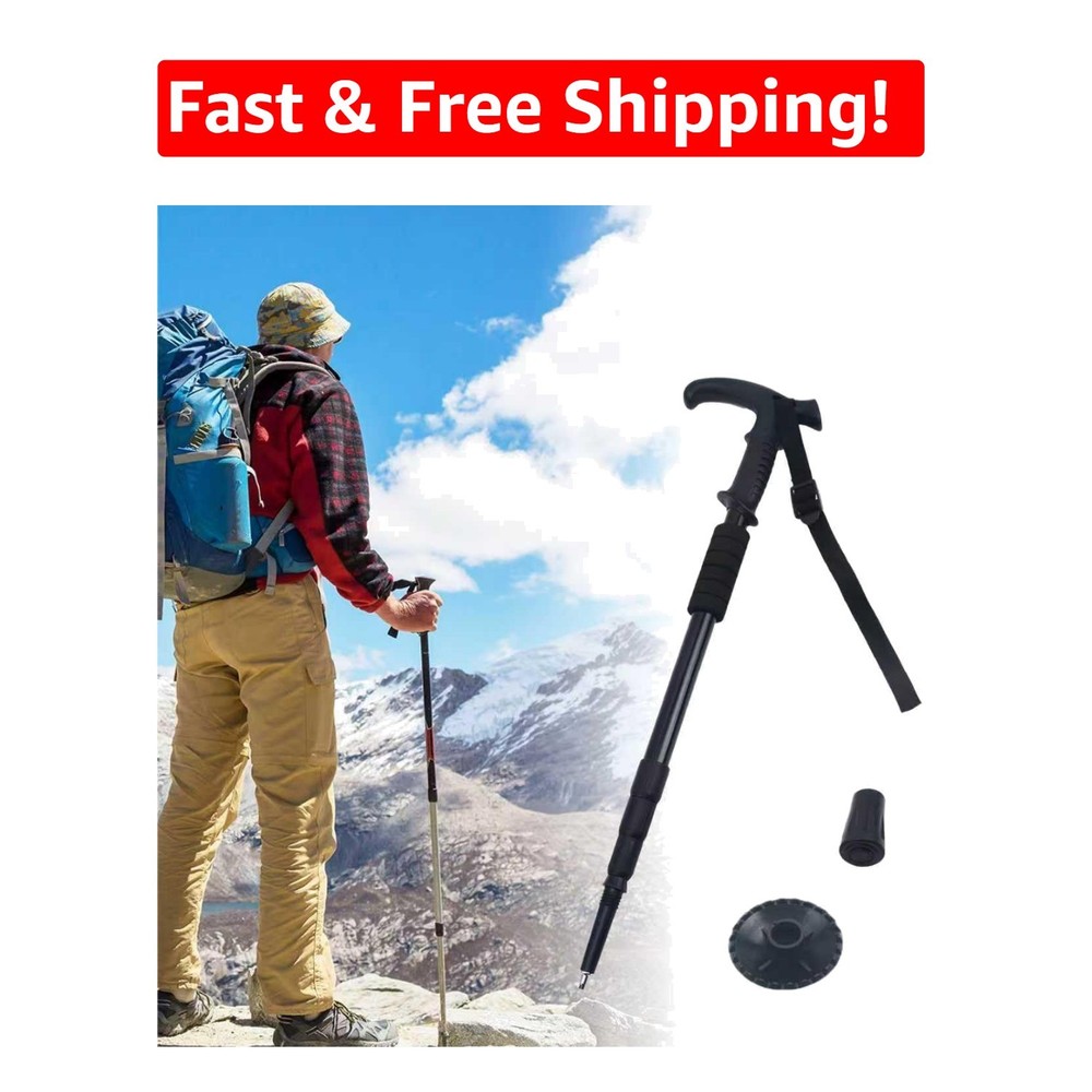Retractable Aluminum Trekking Pole – Lightweight & Shock-Absorbing for Hiking