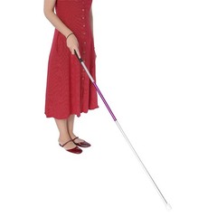 Folding Foldable Reflective Cane Crutch Portable Anti Shock Guide Walking Stick