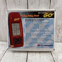 LOWRANCE I FINDER GO2 HANDHELD GPS Personal Mapping GPS 16 channel Red w/box