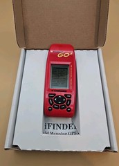 LOWRANCE I FINDER GO2 HANDHELD GPS Personal Mapping GPS 16 channel Red w/box