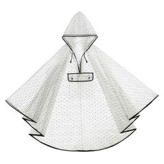 Transparent Lightweight EVA Raincoat Hooded Jacket for Hiking and Travel Use