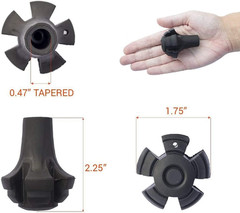 Trekking Poles Tips, Rubber Hiking Sticks End Caps Protectors Accessorie Fit Mo