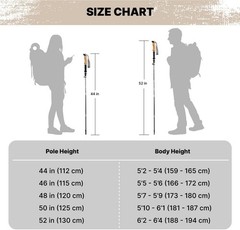 7075 Aluminum Lightweight Collapsible Hiking Poles – 2pcs Set