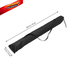 Kisangel Waterproof Foldable Walking Stick Bag Adjustable Strap medium, Black