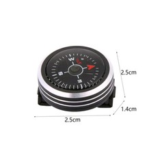 25mm Slide On Watch Band Strap Compass Protector Waterproof Outdoor Tool Black