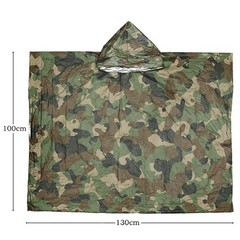 Compact Foldable Design Outdoor Raincoat Adult Size Fit Waterproof PVC Material