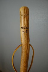 Bible Walking Stick + Cross Carving and “Micah 4:5” reference + Hiking Staff