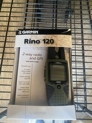 NOB Garmin Rino 120 Handheld Hiking GPS Navigator 2-way Radio Free Shipping