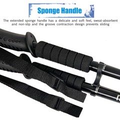 2x Trekking Poles Walking Hiking Sticks Adjustable Nordic Anti-shock Alpenstock