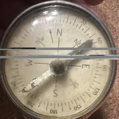 Vintage German Curvimeter Map Measurer Compass Opisometer Tool Miles & Verstes