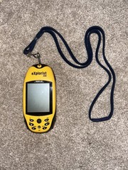 Magellan eXplorist 200 Handheld GPS Receiver Yellow Working Powers On Hiking