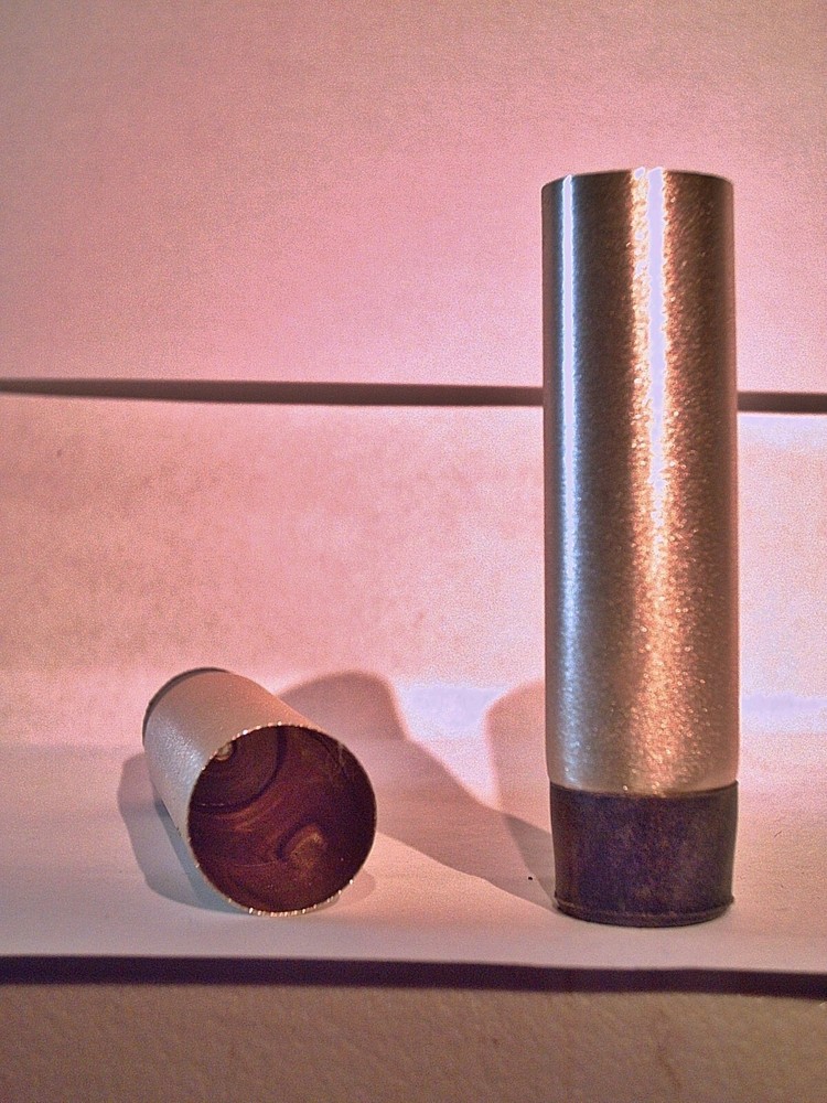 walking stick tip BRASS with HARD RUBBER bottom made for a 3/4″ stick bottom USA