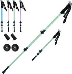 Hiking Trekking Poles Kids 2 Pack Anti Shock Adjustable Collapsible Hiking Poles
