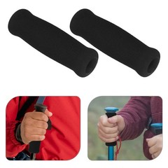 6Pcs Black Ergonomic Cane Handle Grip Replacement for Daily Use Crutch Handles