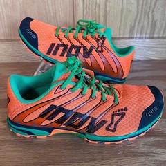 Inov-8 F-Lite 252 Trail Running Shoes Orange Green Womens Size 9.5/Mens Size 8