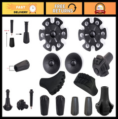 Extra Thick Rubber Tips for Trekking Poles – Snow & Mud Support, 11mm Fit
