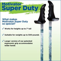Big and Tall Motivator Walking Poles for Balance and Rehab – 2 Pieces – Strong