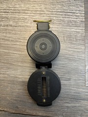 Lensatic Engineer Compass Vintage 60s 70s Navigation Tool Working