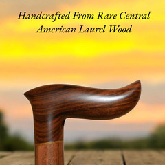 Wooden Walking Cane – Handcrafted in Central America, Luxury Laurel Wood