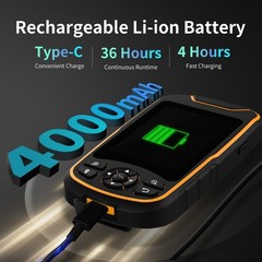 Handheld GPS for Hiking Rugged Handheld GPS Navigator with USA Topo Map