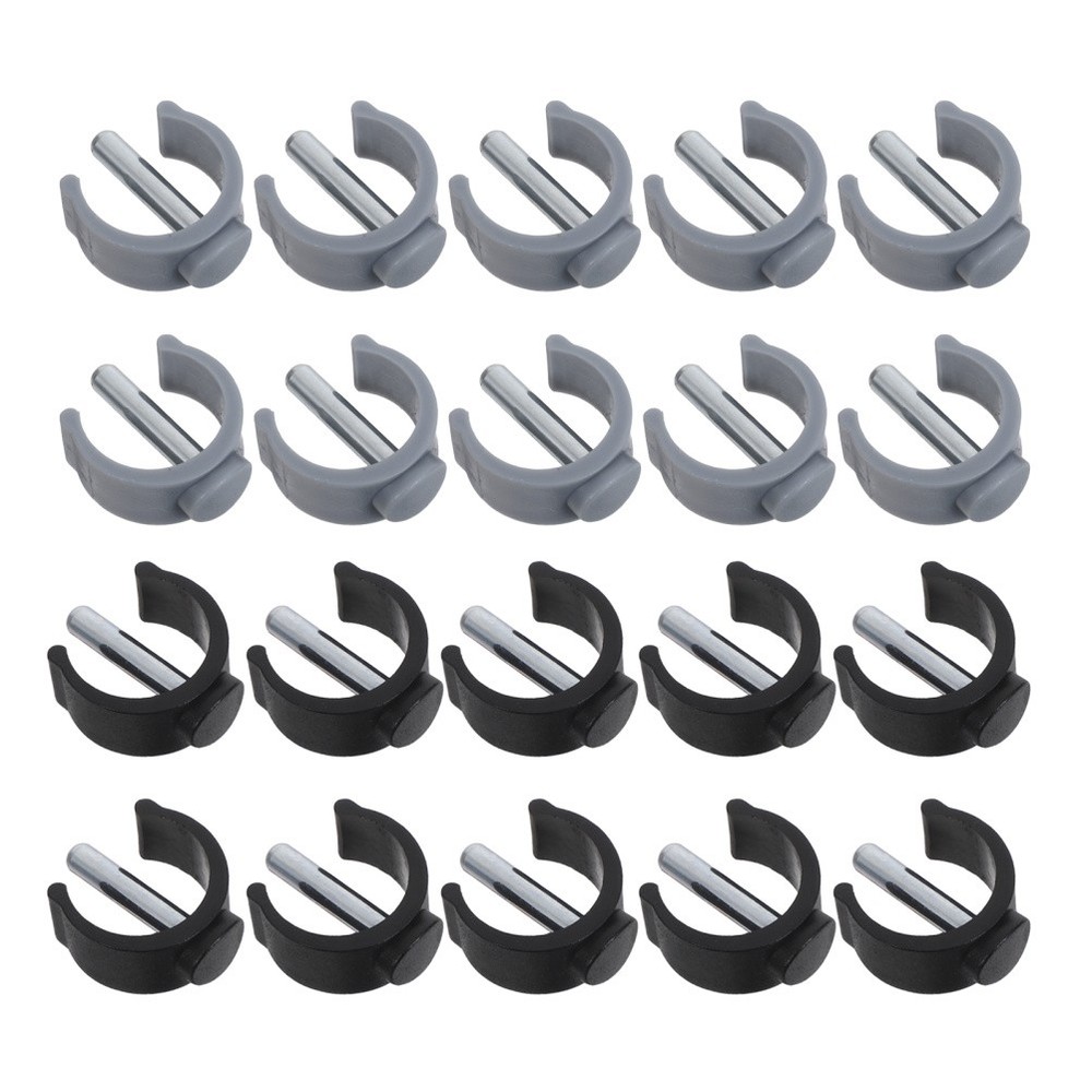 20 Pcs Crutch Tips Replacement Crutches Parts Shaped Buckles for Fix