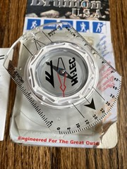 Brunton USA Hi-Tec Compass Measures In Inches Also MM/CM North East South & West