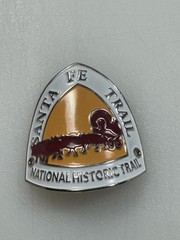 Vintage Santa Fe Trail Hiking Staff Medallion • National Historic Trail • 1997